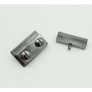 Çanta Aksesuar Füme Vidalı Çanta Kilidi 3.5x2.7cm