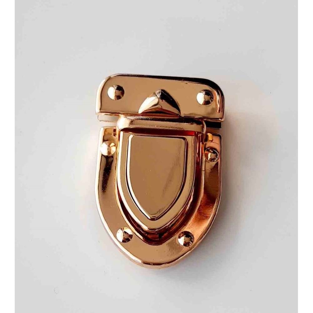 Çanta Aksesuar Light Gold Renk Uzun Kilit