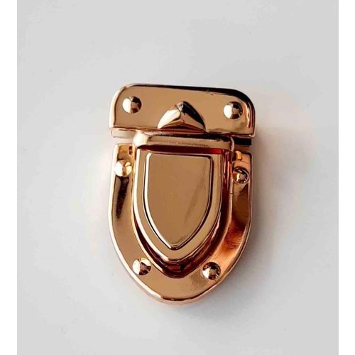 Çanta Aksesuar Light Gold Renk Uzun Kilit