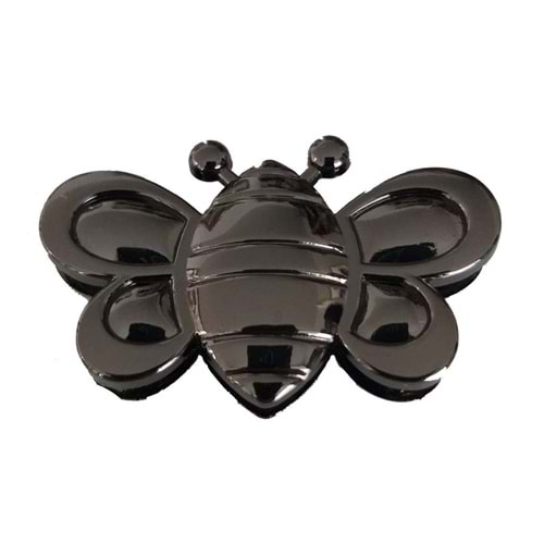 Çanta Aksesuar Kelebek Model Mıknatıslı Kilit Füme