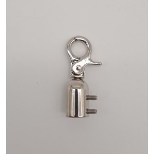 Çanta Aksesuar 12 mm Gümüş Renk Kancalı Kovan 1 Adet