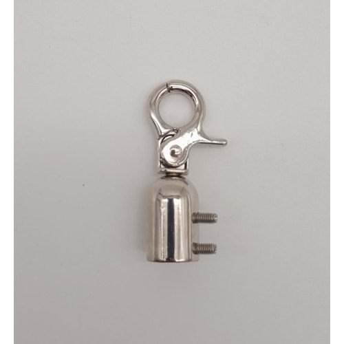 Çanta Aksesuar 12 mm Gümüş Renk Kancalı Kovan 1 Adet