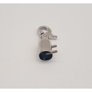 Çanta Aksesuar 12 mm Gümüş Renk Kancalı Kovan 1 Adet