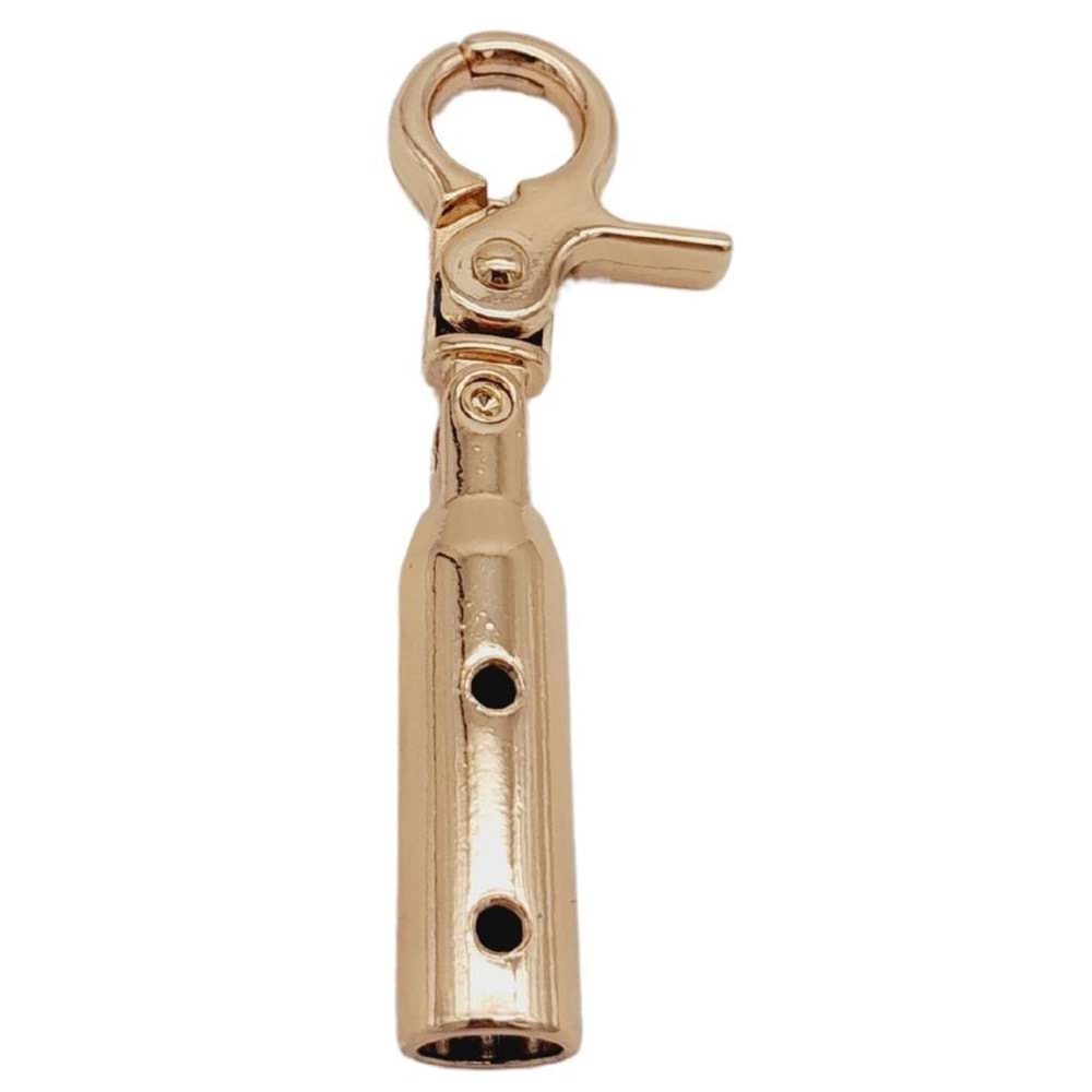 Çanta Aksesuar 7 mm Kancalı Kovan Light Gold Renk 1 Adet