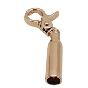 Çanta Aksesuar 7 mm Kancalı Kovan Light Gold Renk 1 Adet