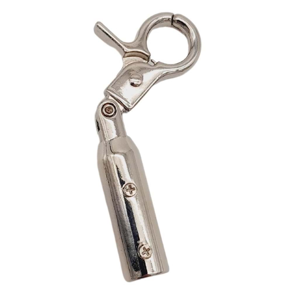 Çanta Aksesuar 7 mm Kancalı Kovan Gümüş Renk 1 Adet