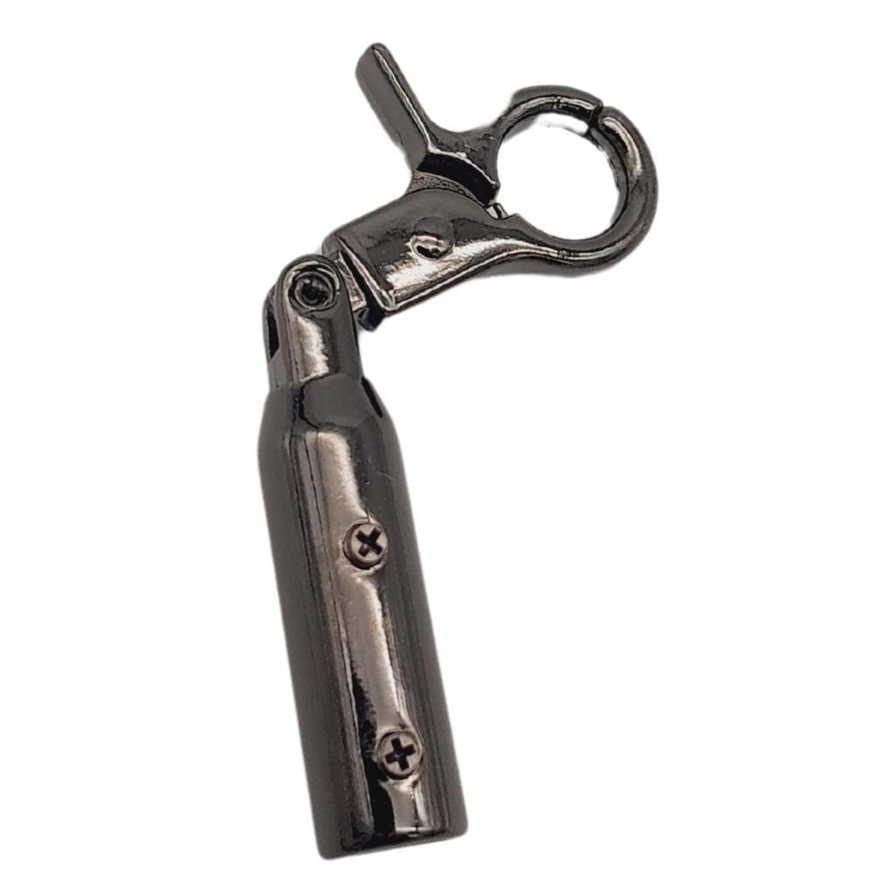 Çanta Aksesuar 7 mm Kancalı Kovan Füme Renk 1 Adet