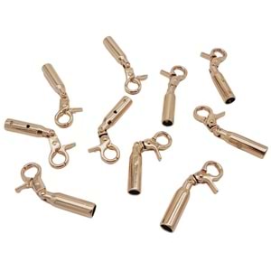Çanta Aksesuar 7 mm Kancalı Kovan Light Gold Renk 10 Adet