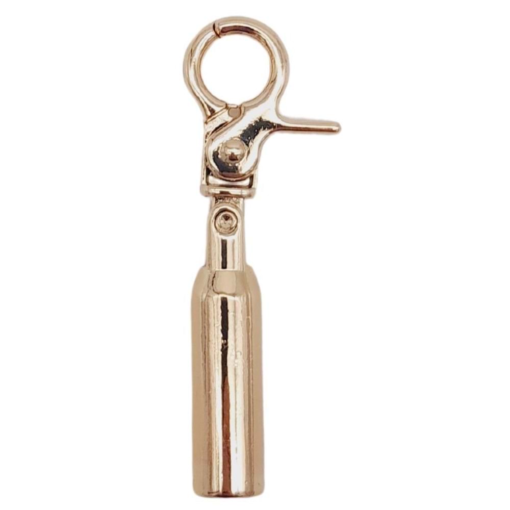 Çanta Aksesuar 7 mm Kancalı Kovan Light Gold Renk 10 Adet