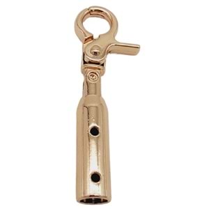 Çanta Aksesuar 7 mm Kancalı Kovan Light Gold Renk 10 Adet