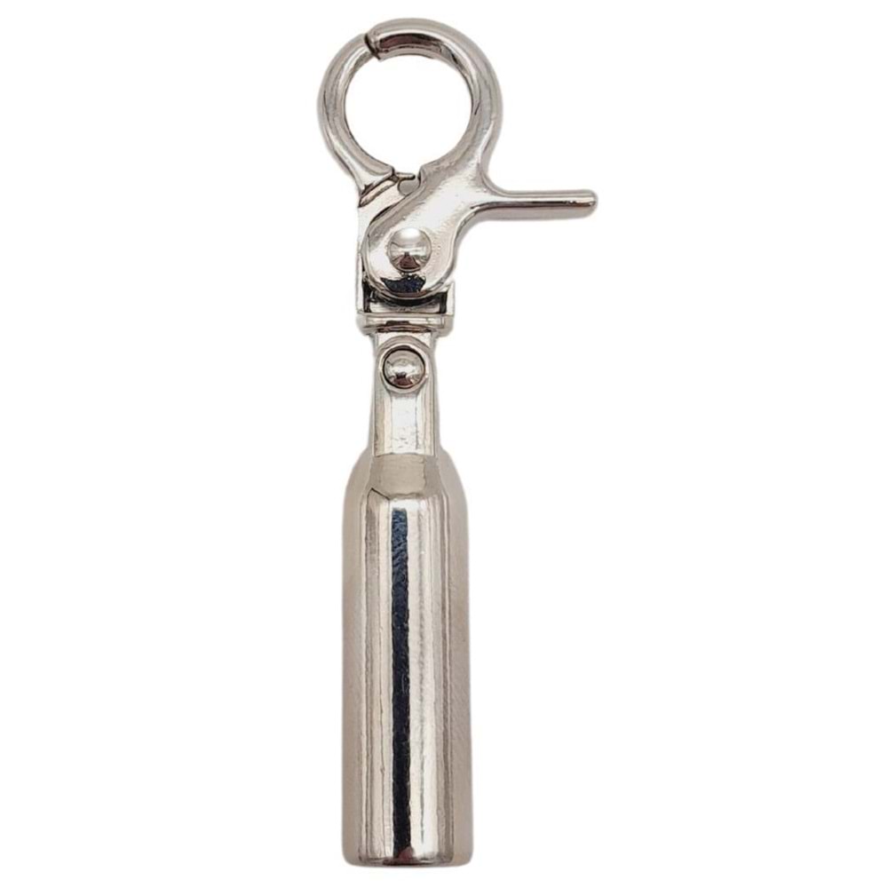 Çanta Aksesuar 7 mm Kancalı Kovan Gümüş Renk 10 Adet