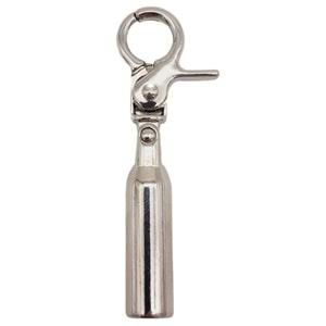 Çanta Aksesuar 7 mm Kancalı Kovan Gümüş Renk 10 Adet