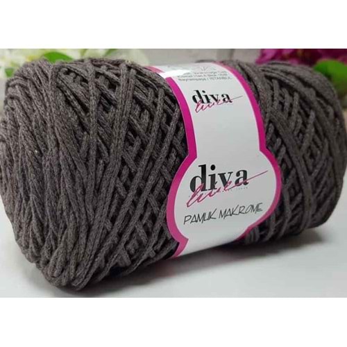 Çanta Aksesuar Diva Pamuk Makrome Koyu Kahve(Kalın)