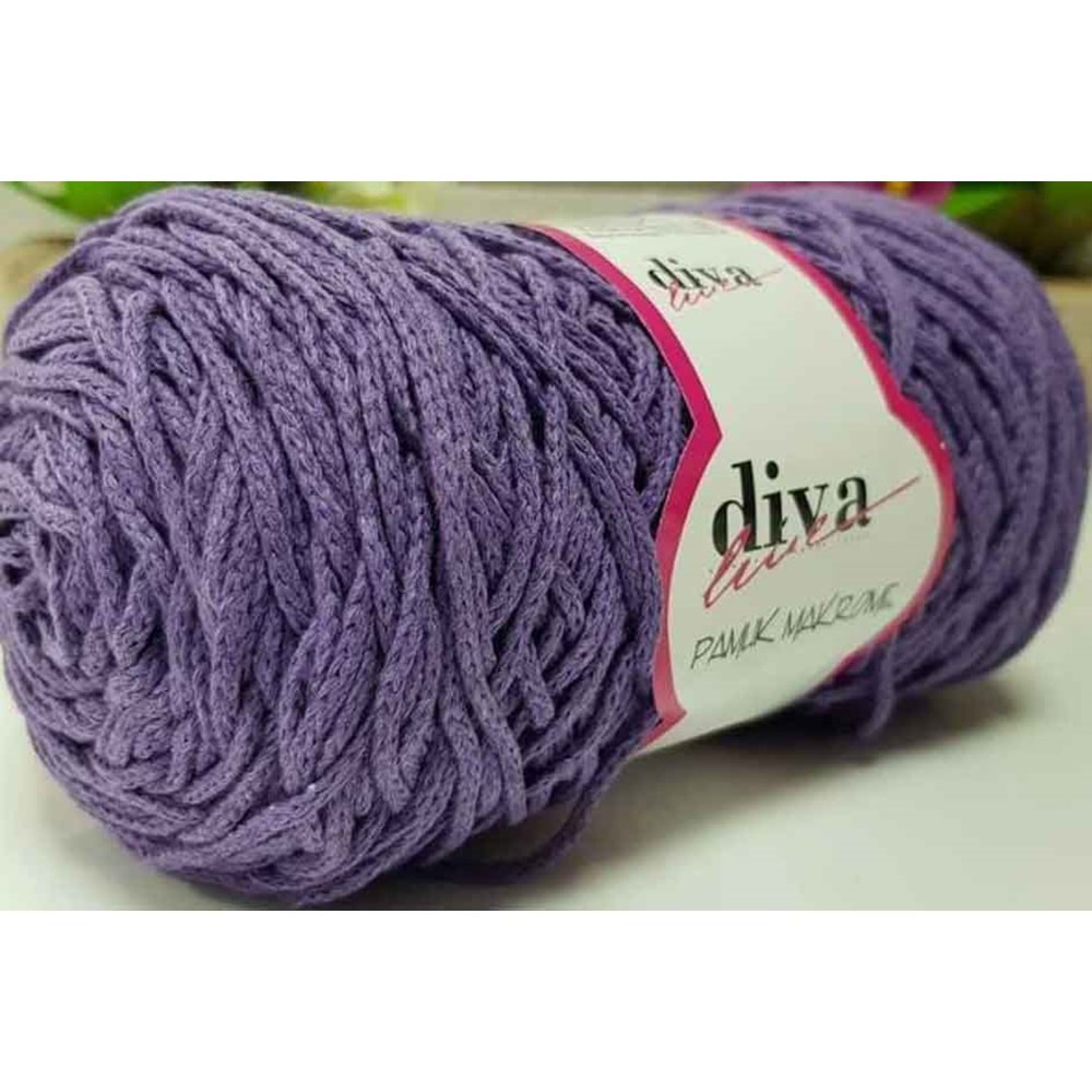 Çanta Aksesuar Diva Pamuk Makrome Mor (Kalın)