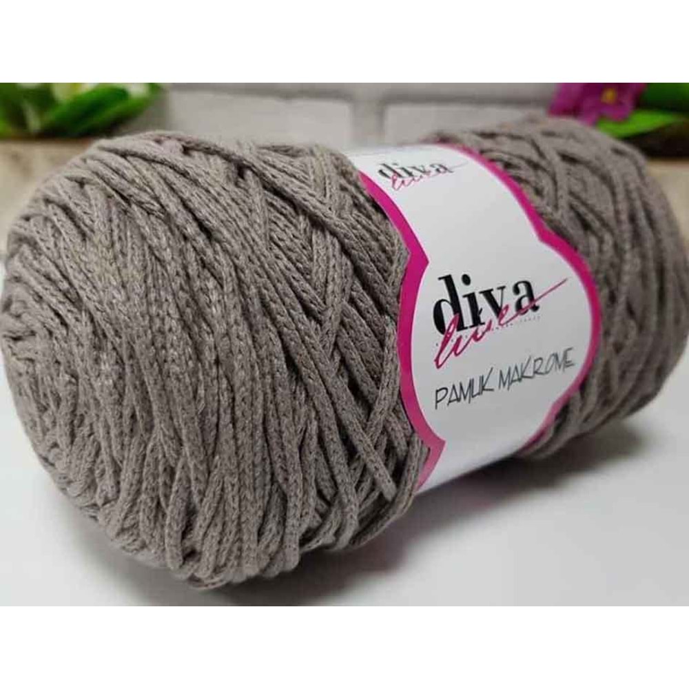 Çanta Aksesuar Diva Pamuk Makrome Vizon (Kalın)