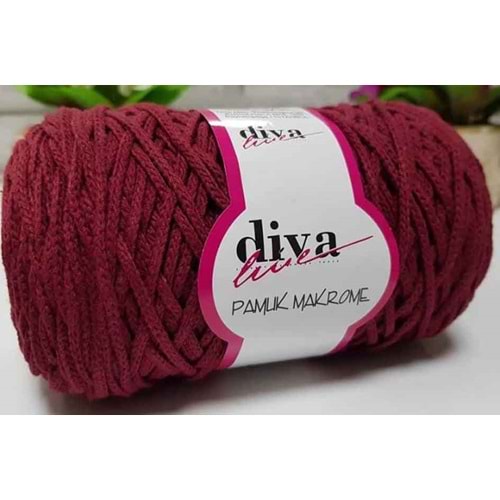 Çanta Aksesuar Diva Pamuk Makrome Bordo (Kalın)