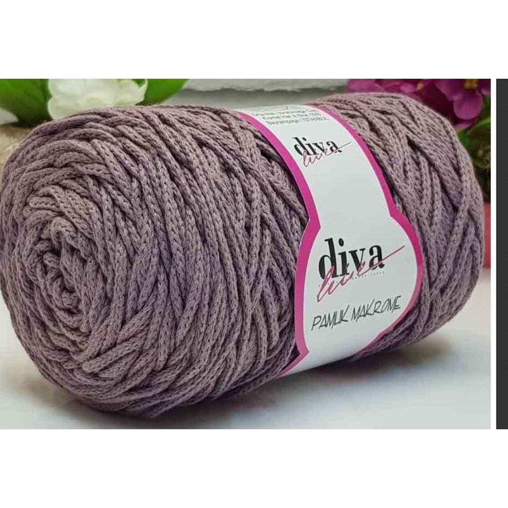 Çanta Aksesuar Diva Pamuk Makrome Gül Kurusu (Kalın)