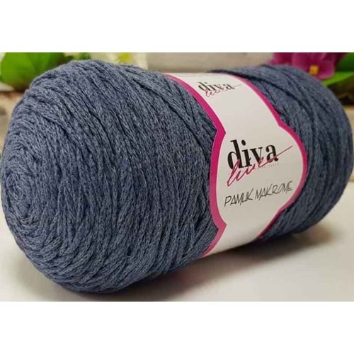 Çanta Aksesuar Diva Pamuk Makrome Kot Rengi (Kalın)