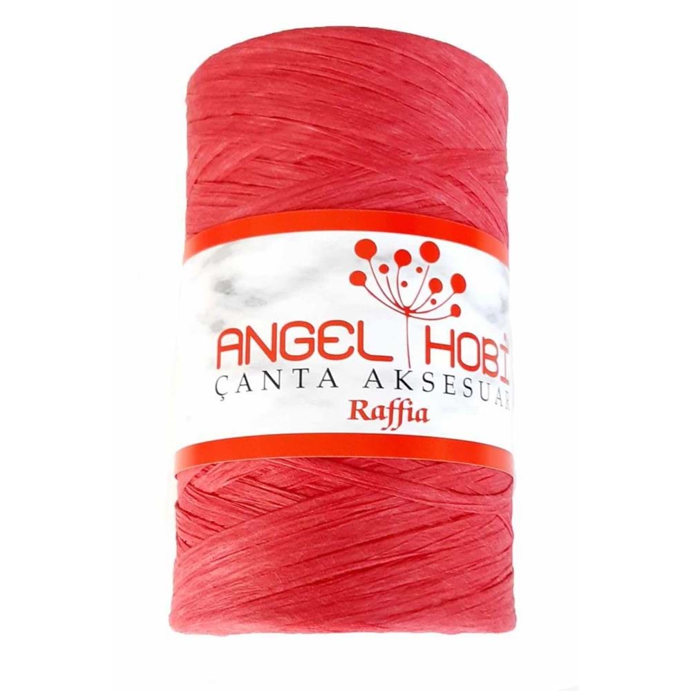 Çanta Aksesuar Kırmızı Renk Rafya İp