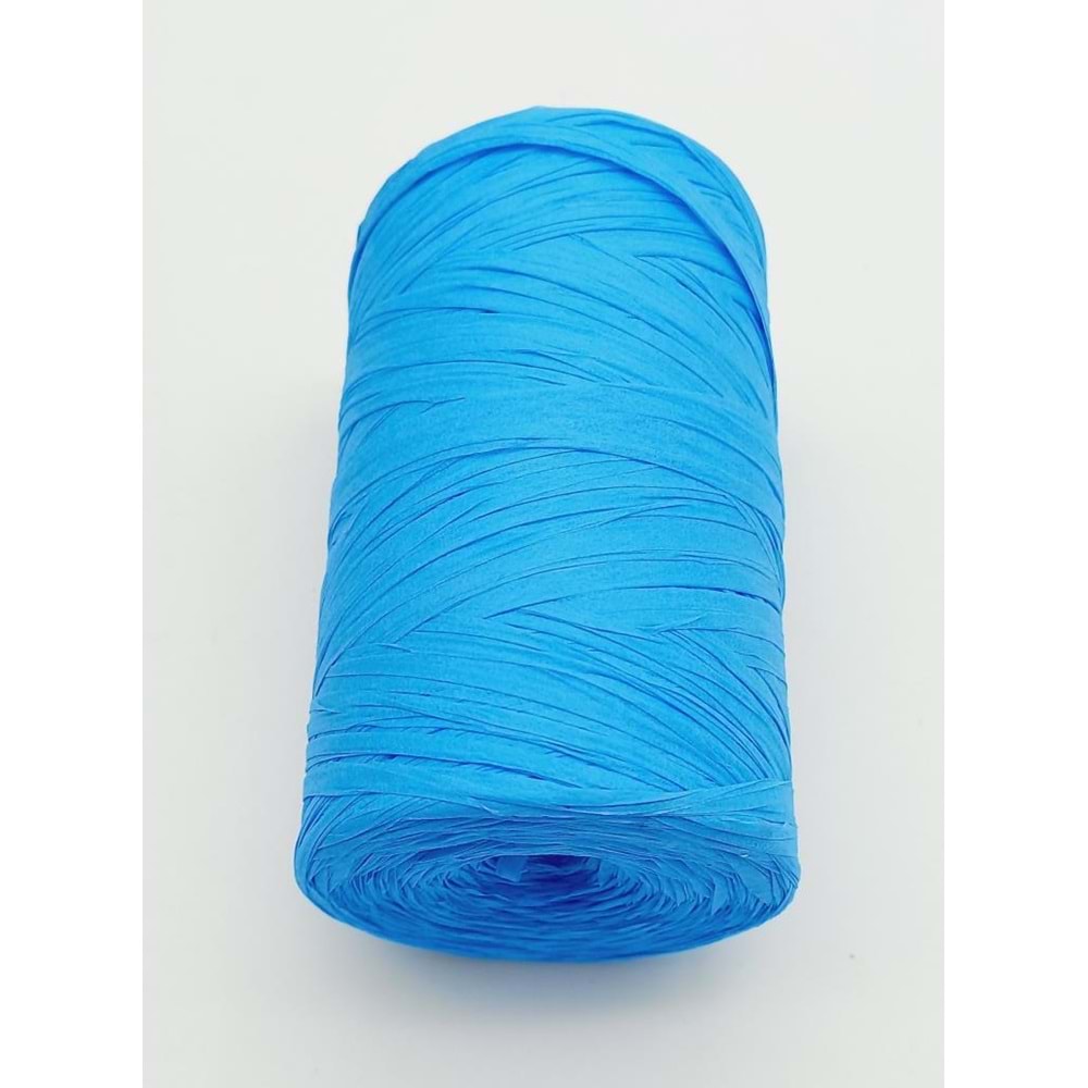 Çanta Aksesuar Mavi Renk Rafya İp