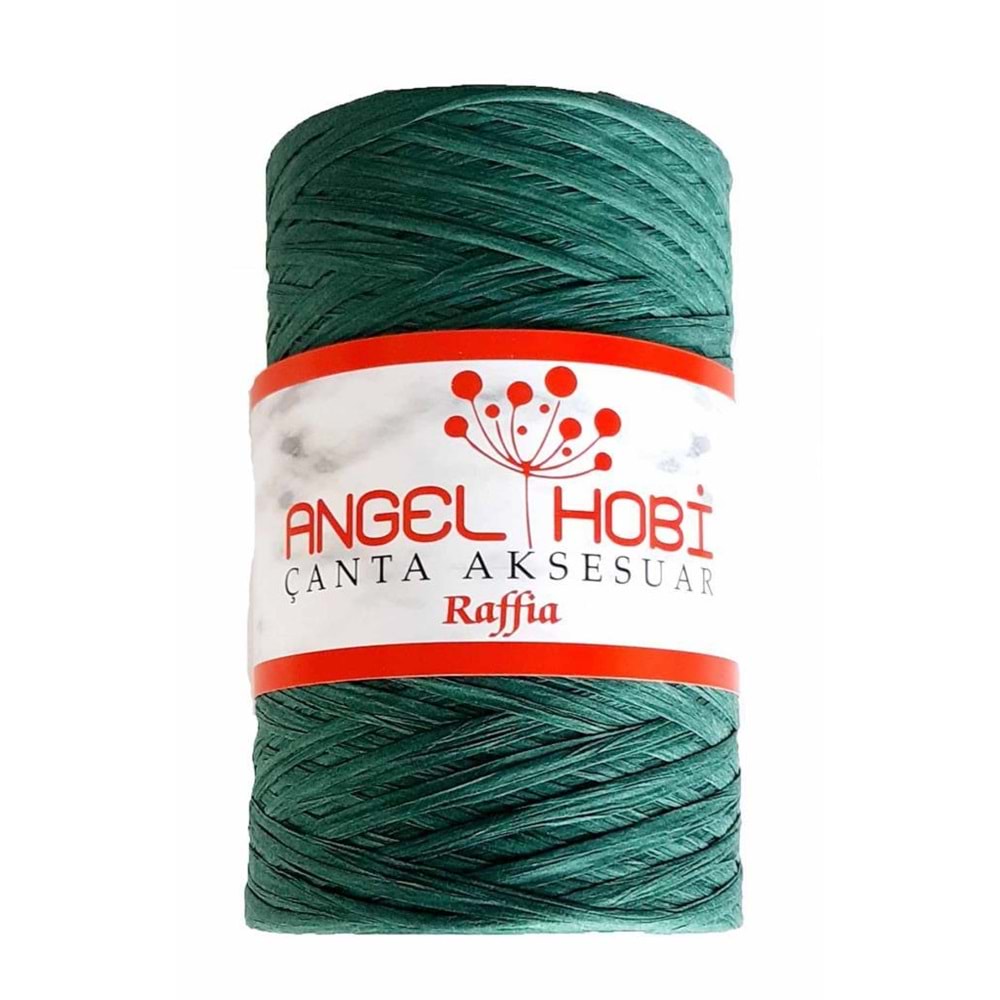 Çanta Aksesuar Yeşil Renk Rafya İp