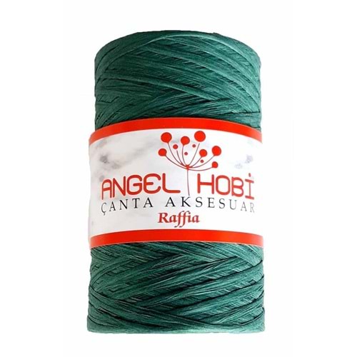 Çanta Aksesuar Yeşil Renk Rafya İp