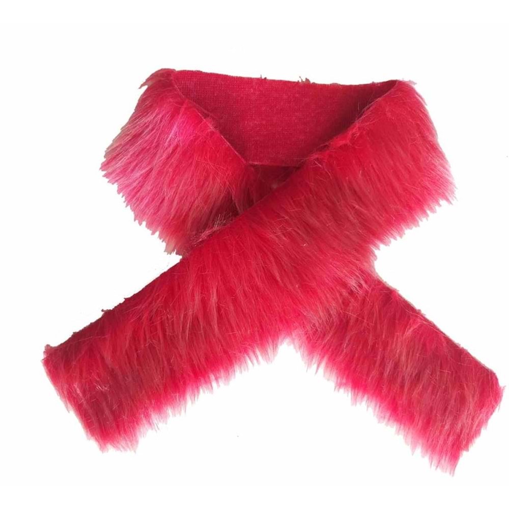 Çanta Aksesuar Kürk 70X5Cm Kırmızı Renk