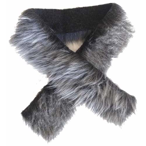 Çanta Aksesuar Kürk 70X5Cm Siyah Beyaz Renk