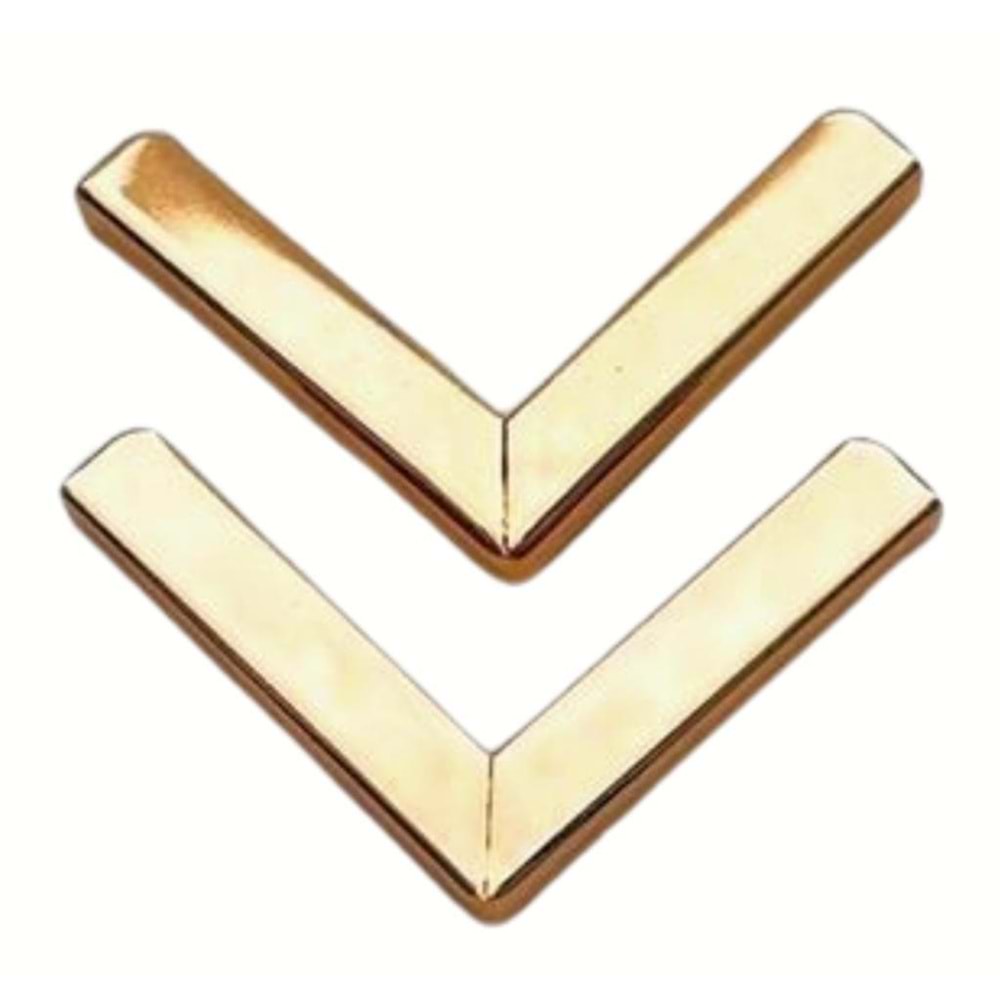 Çanta Aksesuar 2 Li Light Gold Renk Köşe Aparatı V Model
