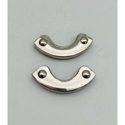 Çanta Aksesuar 2 Li Gümüş Renk Köşe Aparatı Oval Model