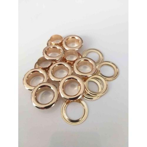 Çanta Aksesuar Light Gold Renk 10'Lu Kuşgözü Kapsül 28 Numara