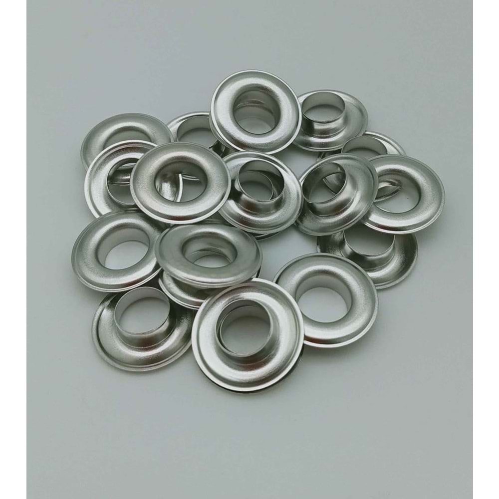 Çanta Aksesuar Gümüş Renk 10'Lu Kuşgözü Kapsül 26 Numara