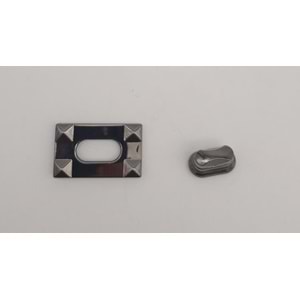 Çanta Aksesuar Dikdörtgen Füme Kilit