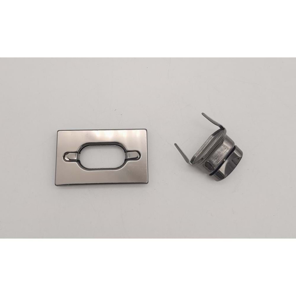 Çanta Aksesuar Dikdörtgen Füme Kilit