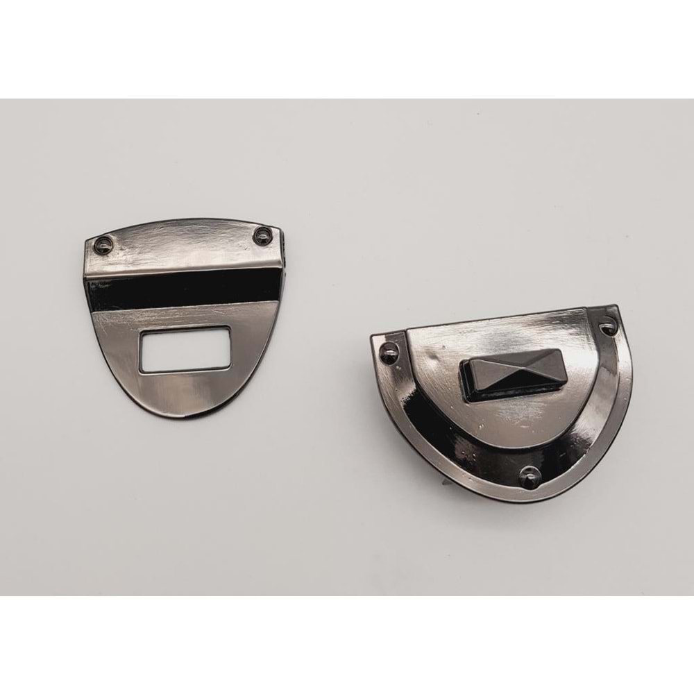 Çanta Aksesuar Füme Renk Üçgen Kilit