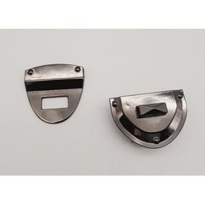 Çanta Aksesuar Füme Renk Üçgen Kilit