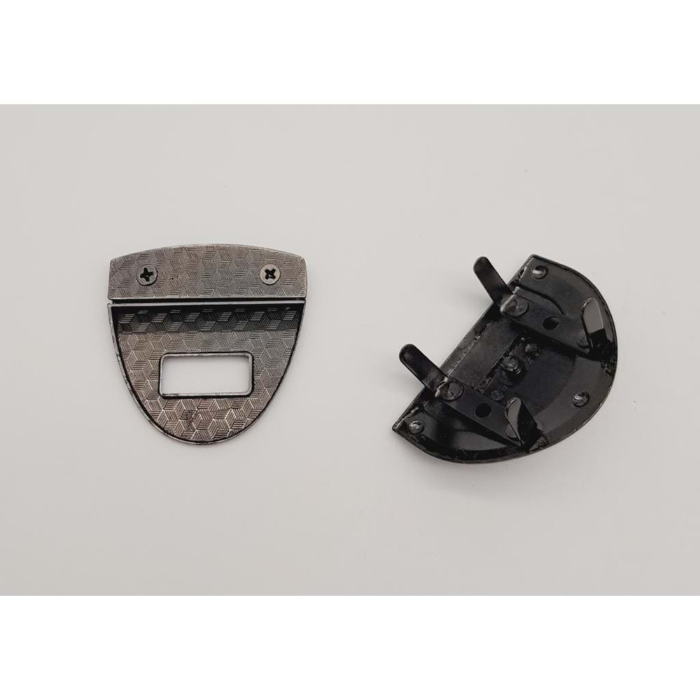 Çanta Aksesuar Füme Renk Üçgen Kilit