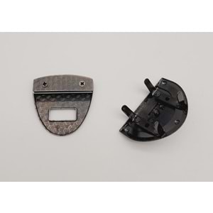 Çanta Aksesuar Füme Renk Üçgen Kilit