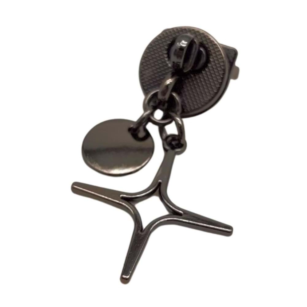 Çanta Aksesuar Sarkaç Yıldız Süslü Füme Renk Çanta Kilidi