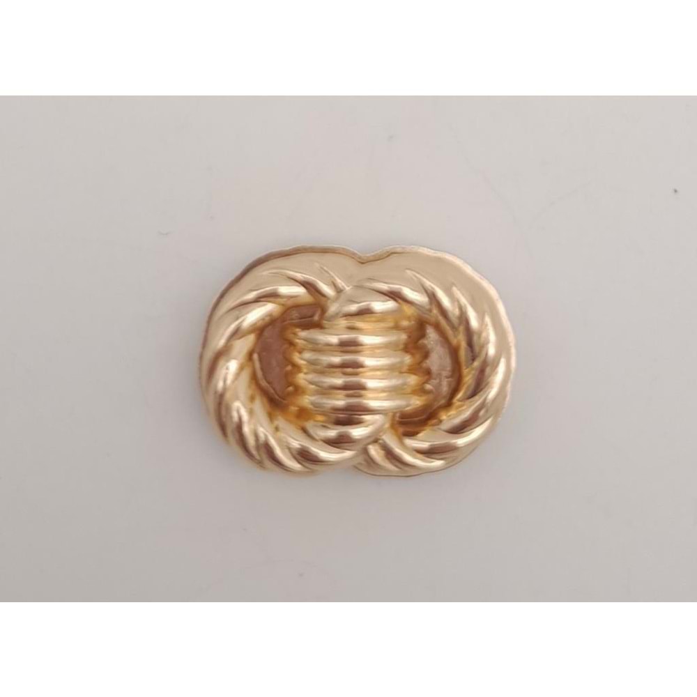 Çanta Aksesuar Light Gold Çift Daire Mıknatıslı Kilit