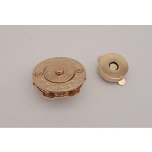 Çanta Aksesuar Light Gold İncili Mıknatıslı Kilit No:86