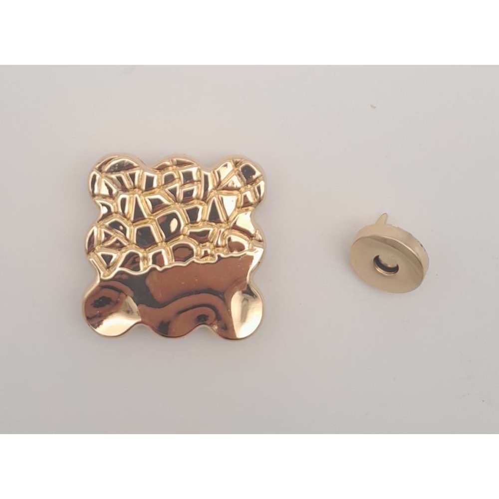 Çanta Aksesuar Light Gold Renk 4.5 cm Mıknatıslı Kilit