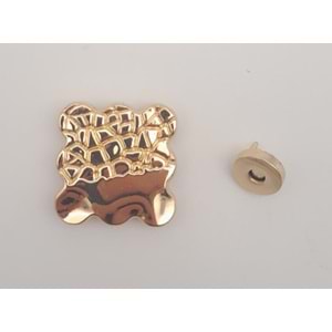 Çanta Aksesuar Light Gold Renk 4.5 cm Mıknatıslı Kilit