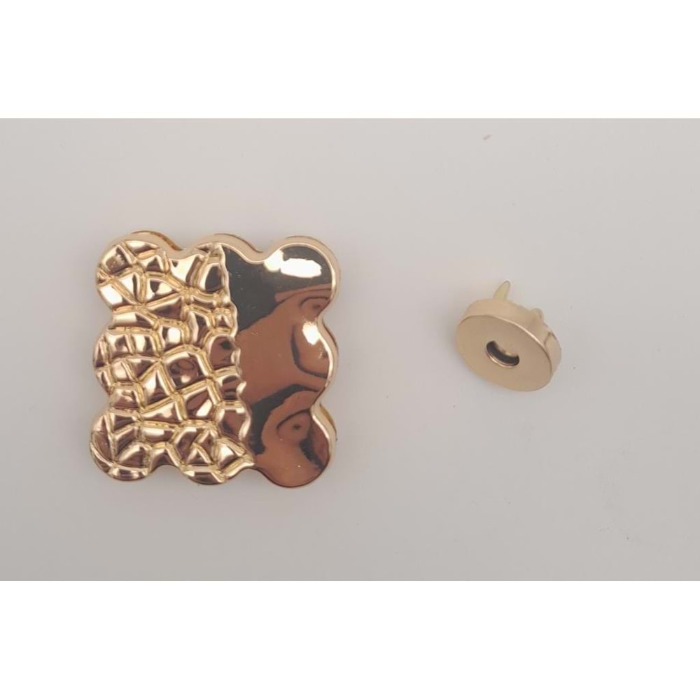 Çanta Aksesuar Light Gold Renk 4.5 cm Mıknatıslı Kilit