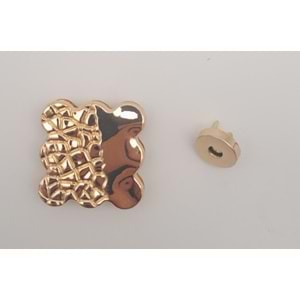 Çanta Aksesuar Light Gold Renk 4.5 cm Mıknatıslı Kilit