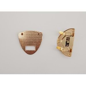 Çanta Aksesuar Light Gold Renk Üçgen Kilit