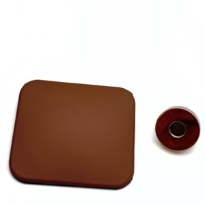 Çanta Aksesuar Sütlü Kahve 5x4.5 cm Mıknatıslı Mat Kilit
