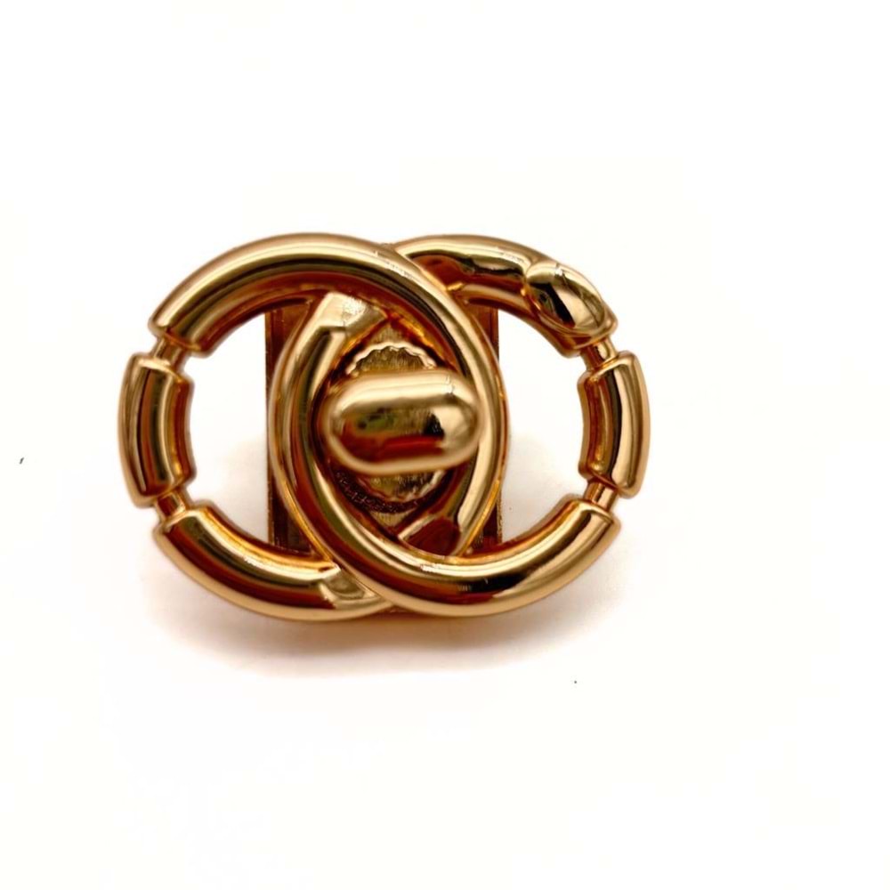 Çanta Aksesuar Light Gold Renk Çift Halkalı Cha Model