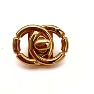 Çanta Aksesuar Light Gold Renk Çift Halkalı Cha Model