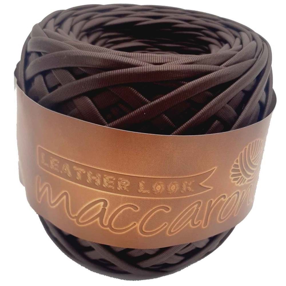 Çanta Aksesuar Koyu Kahve Renk Maccaroni Deri İp